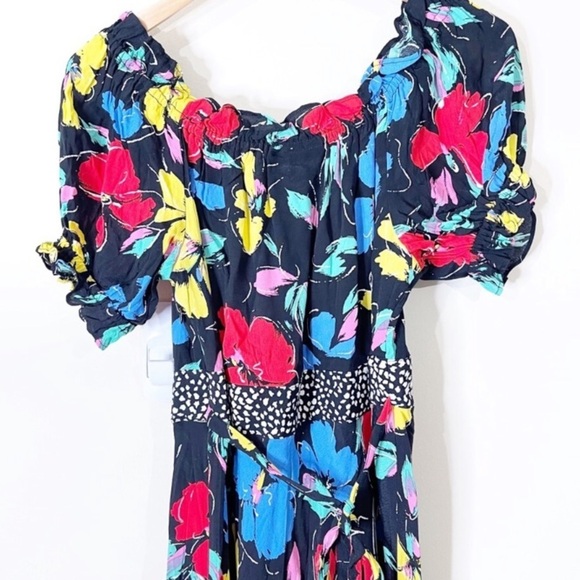 RIXO Floral Off Shoulder Dress - Picture 6 of 16